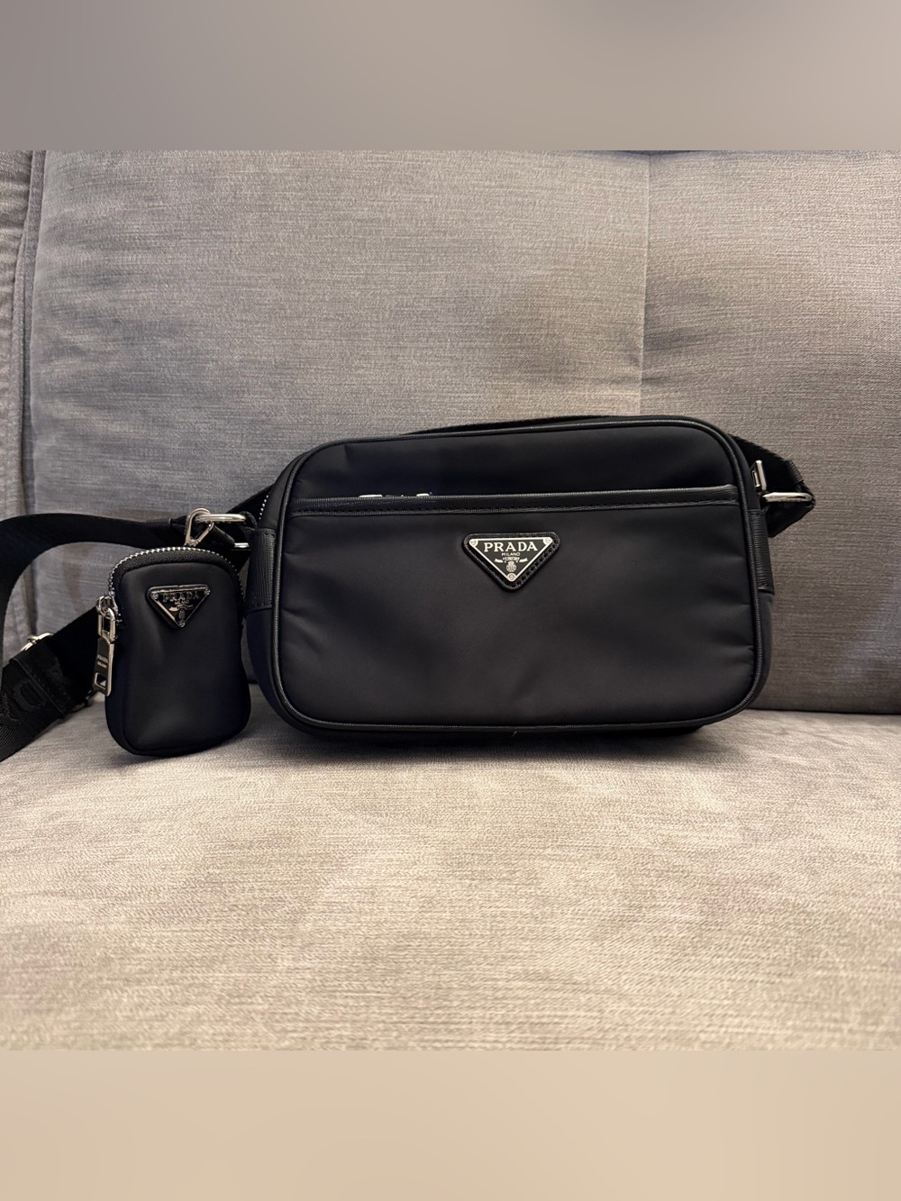 Prada Re-Nylon Black Crossbody Bag Men